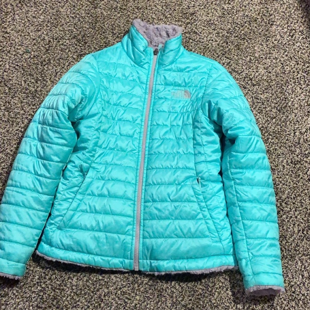 Girls reversible north face jacket